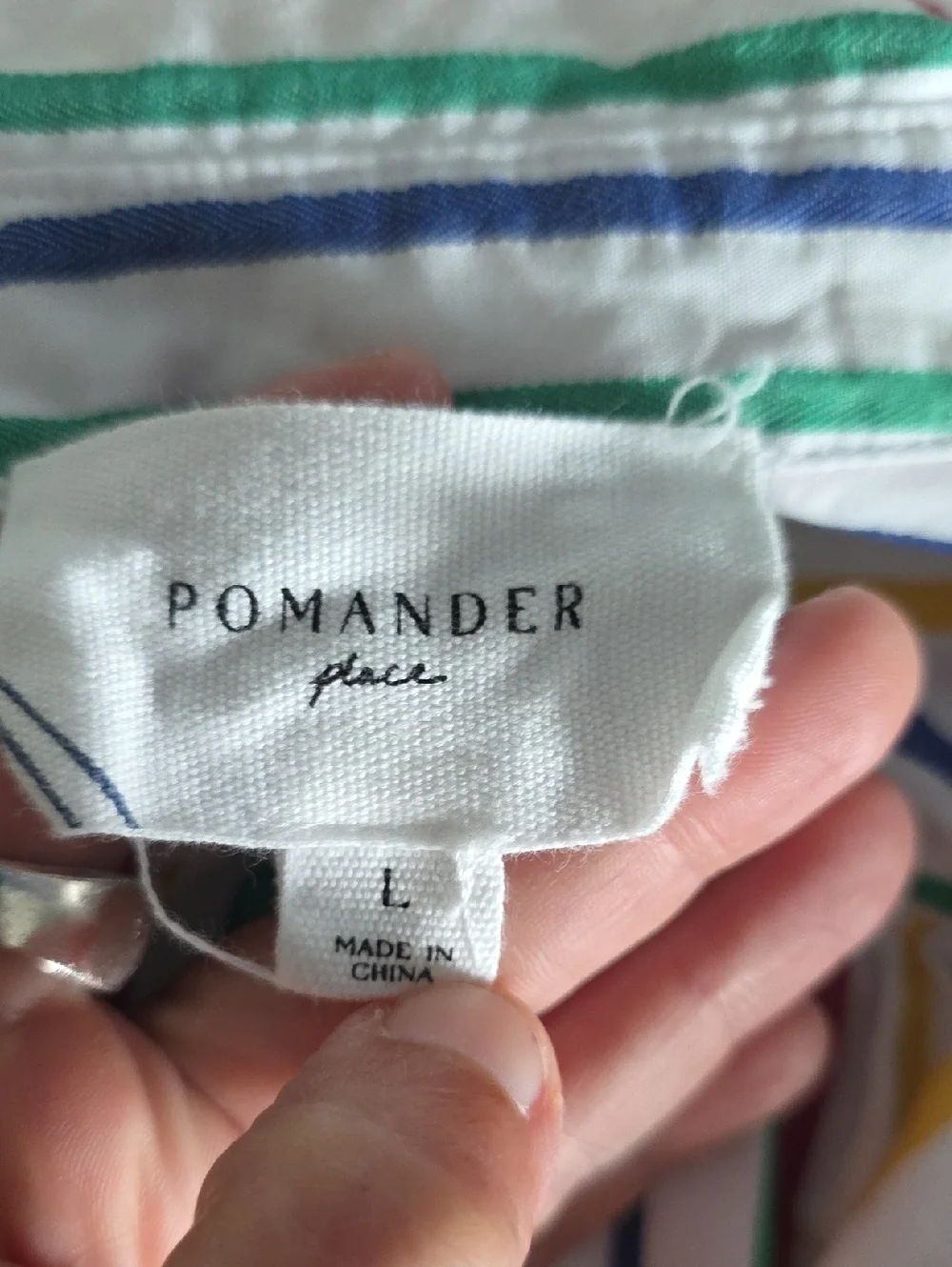 Pomander Place Striped Button Up - Picture 5 of 6
